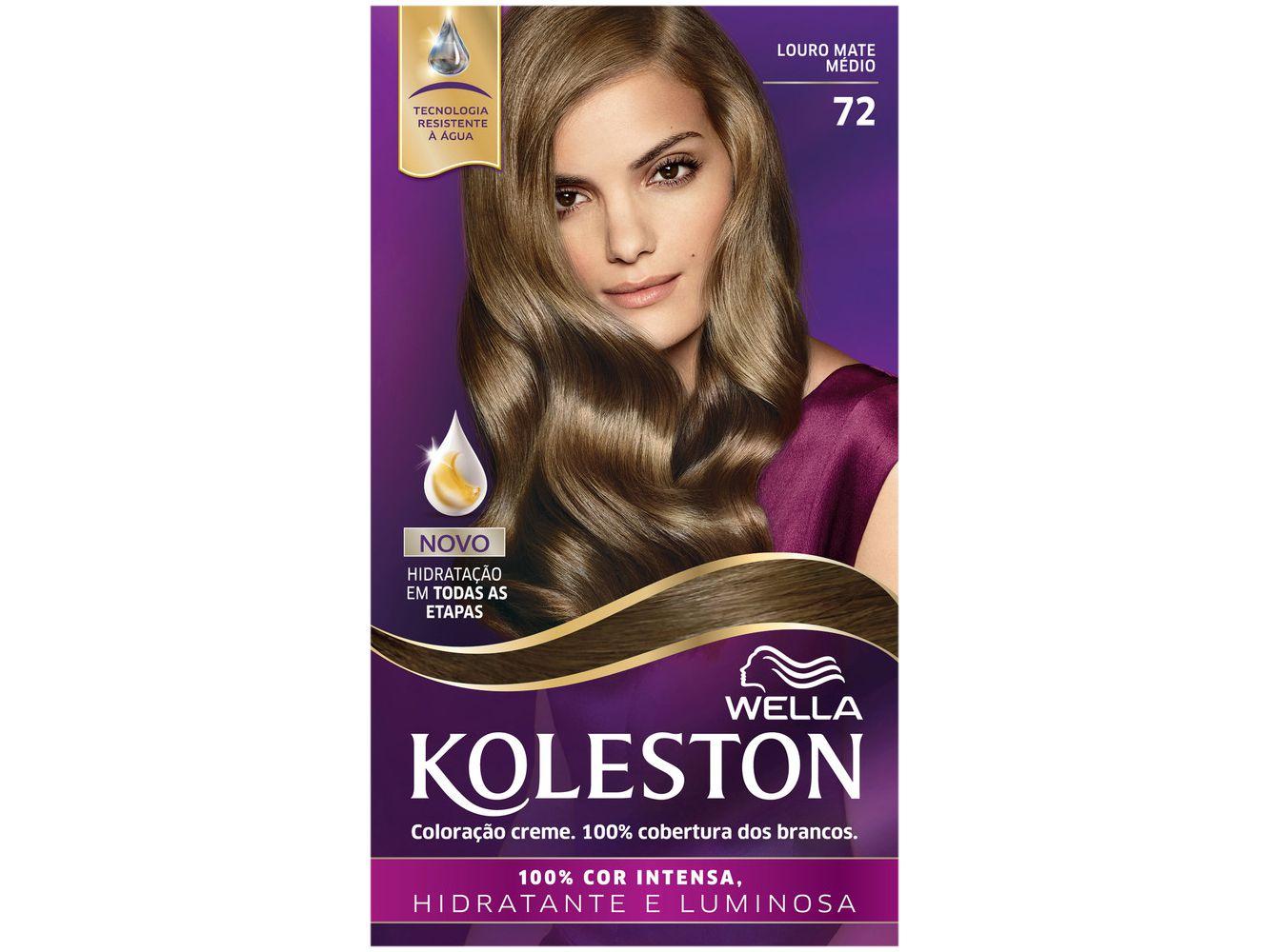 Tinta de Cabelo Koleston Louro Mate Médio 72 - 100ml