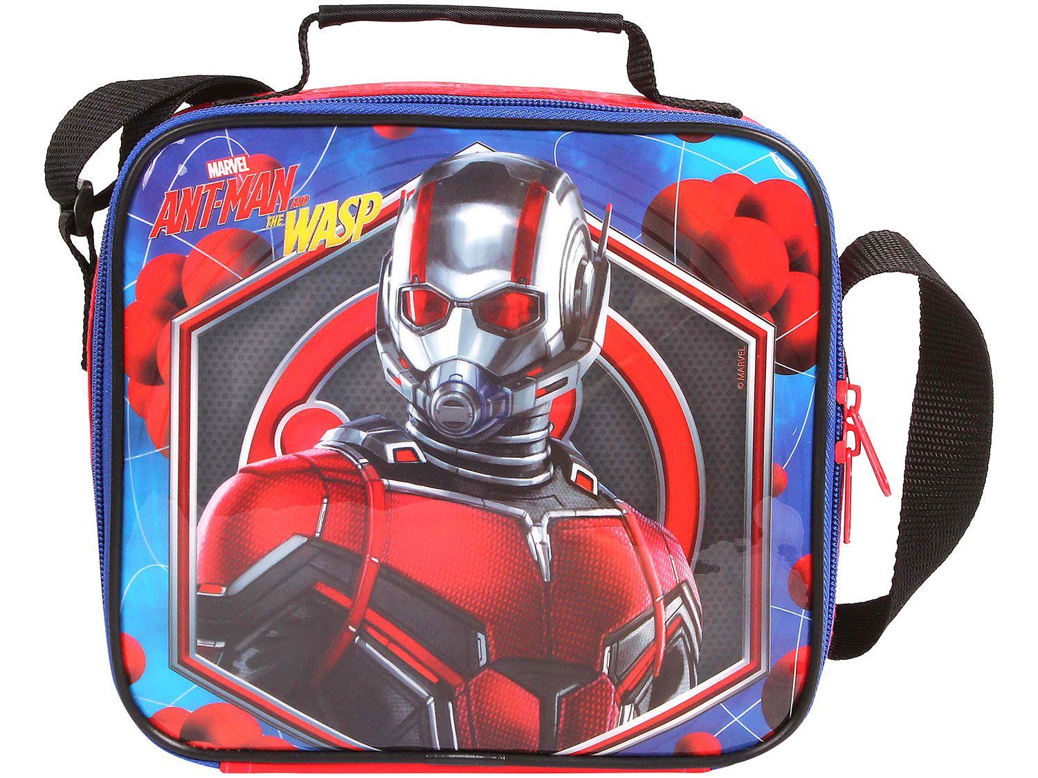 Lancheira Infantil Escolar Marvel Vermelha DMW - Plus Ant Man and the Wasp