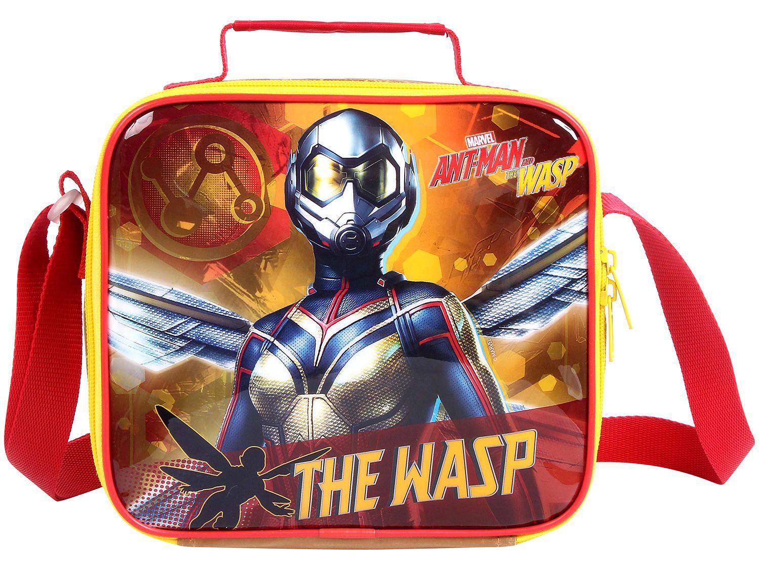 Lancheira Infantil Escolar Marvel Amarela DMW - Plus Ant Man and the Wasp