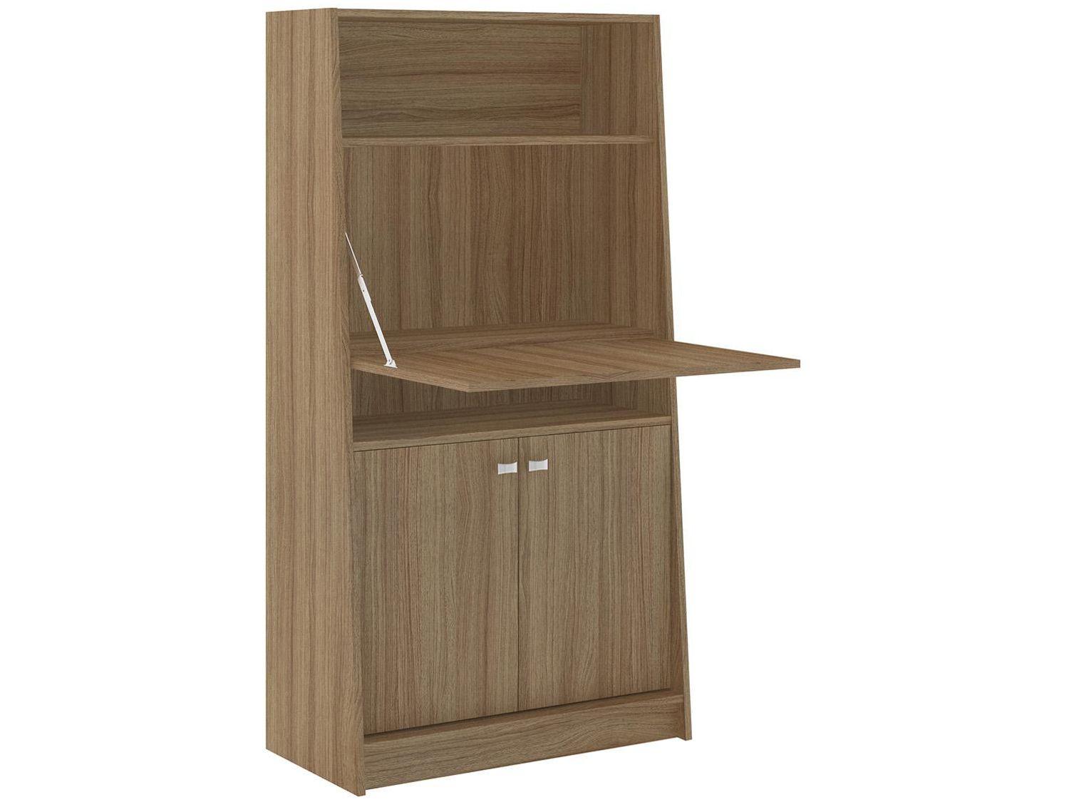 Armário de Escritório com Mesa Retrátil 2 Portas - 1 Prateleira Tecno Mobili ME4136