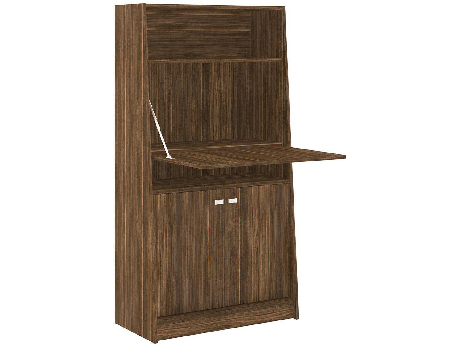 Armário de Escritório com Mesa Retrátil 2 Portas - 1 Prateleira Tecno Mobili ME4136