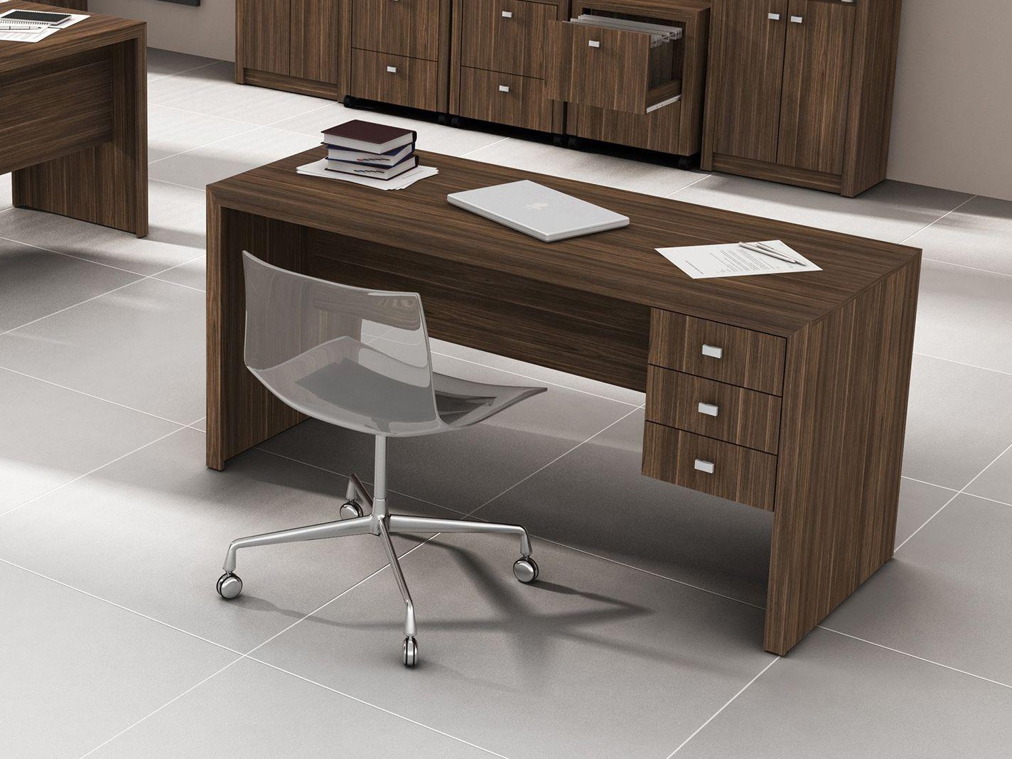 Mesa de Atendimento para Escritório 3 Gavetas - Tecno Mobili ME4113