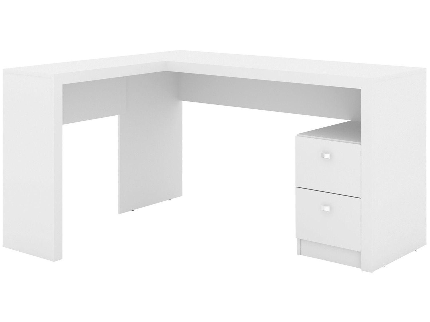 Mesa de Canto para Escritório 2 Gavetas - Tecno Mobili ME4129