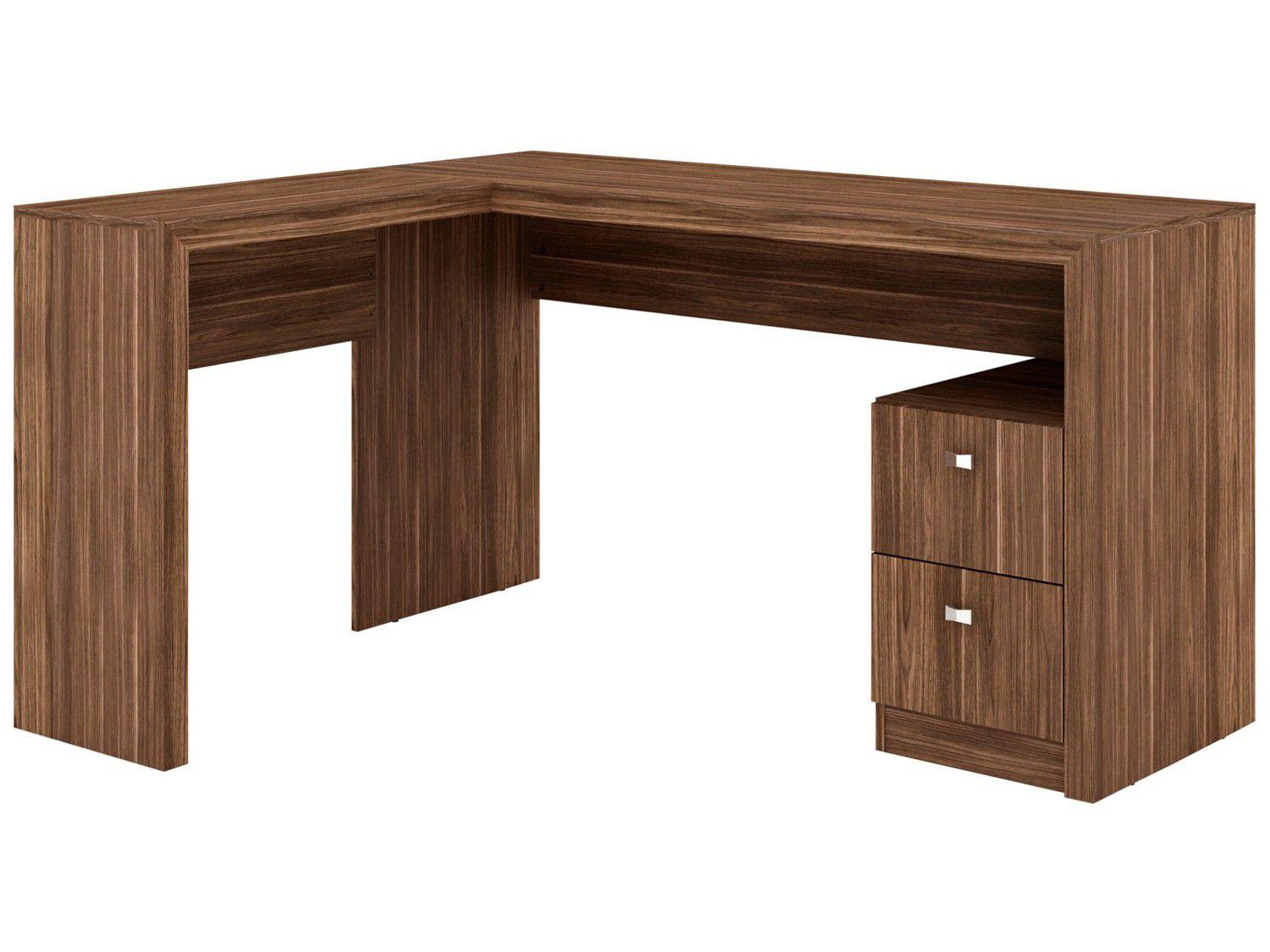 Mesa de Canto para Escritório 2 Gavetas - Tecno Mobili ME4129