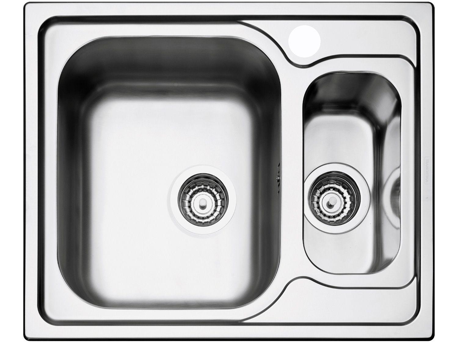Cuba Simples e Auxiliar de Sobrepor para Cozinha - Tramontina Inox Retangular 62,5x50cm Prime Marea
