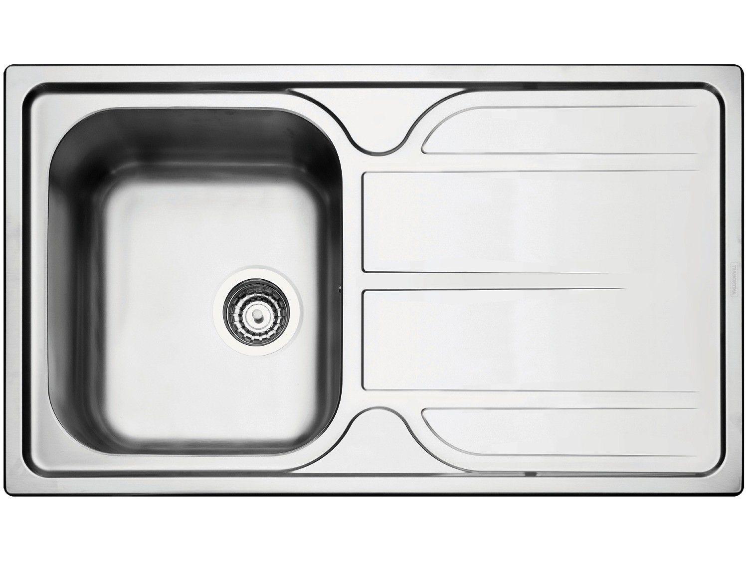 Cuba Simples de Sobrepor para Cozinha Tramontina - Inox Retangular 86x50cm Prime Marea