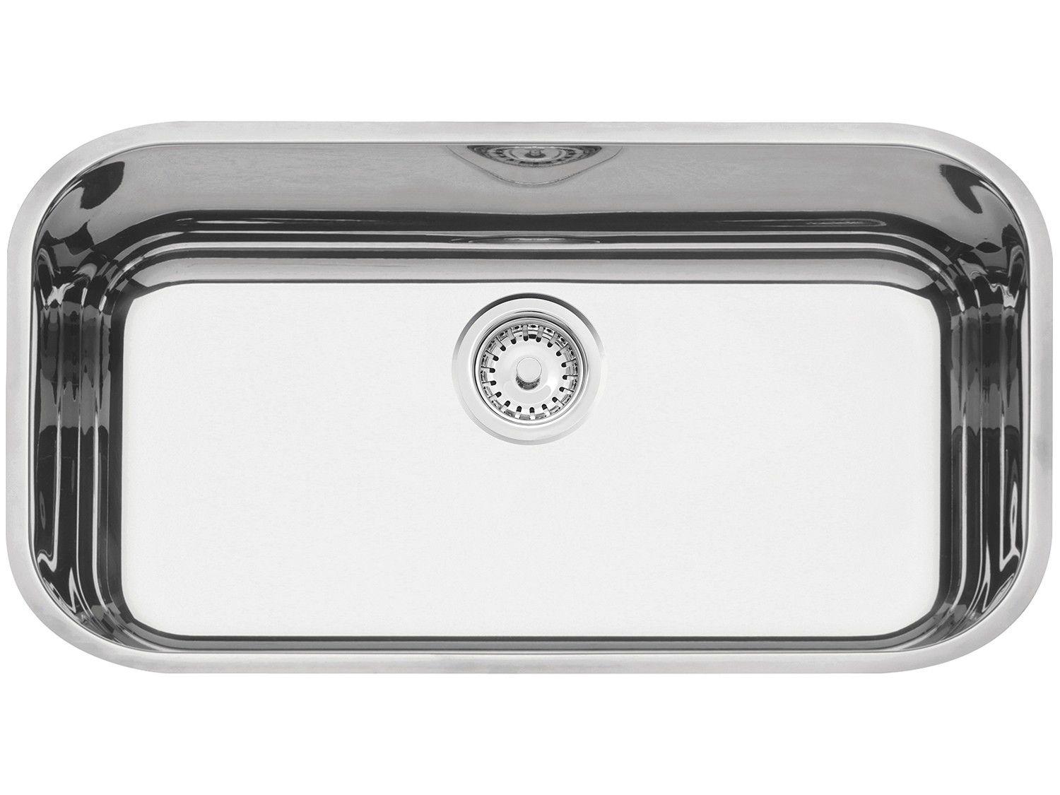 Cuba Simples de Embutir para Cozinha Tramontina - Inox Retangular 59x37cm Prime Lavínia