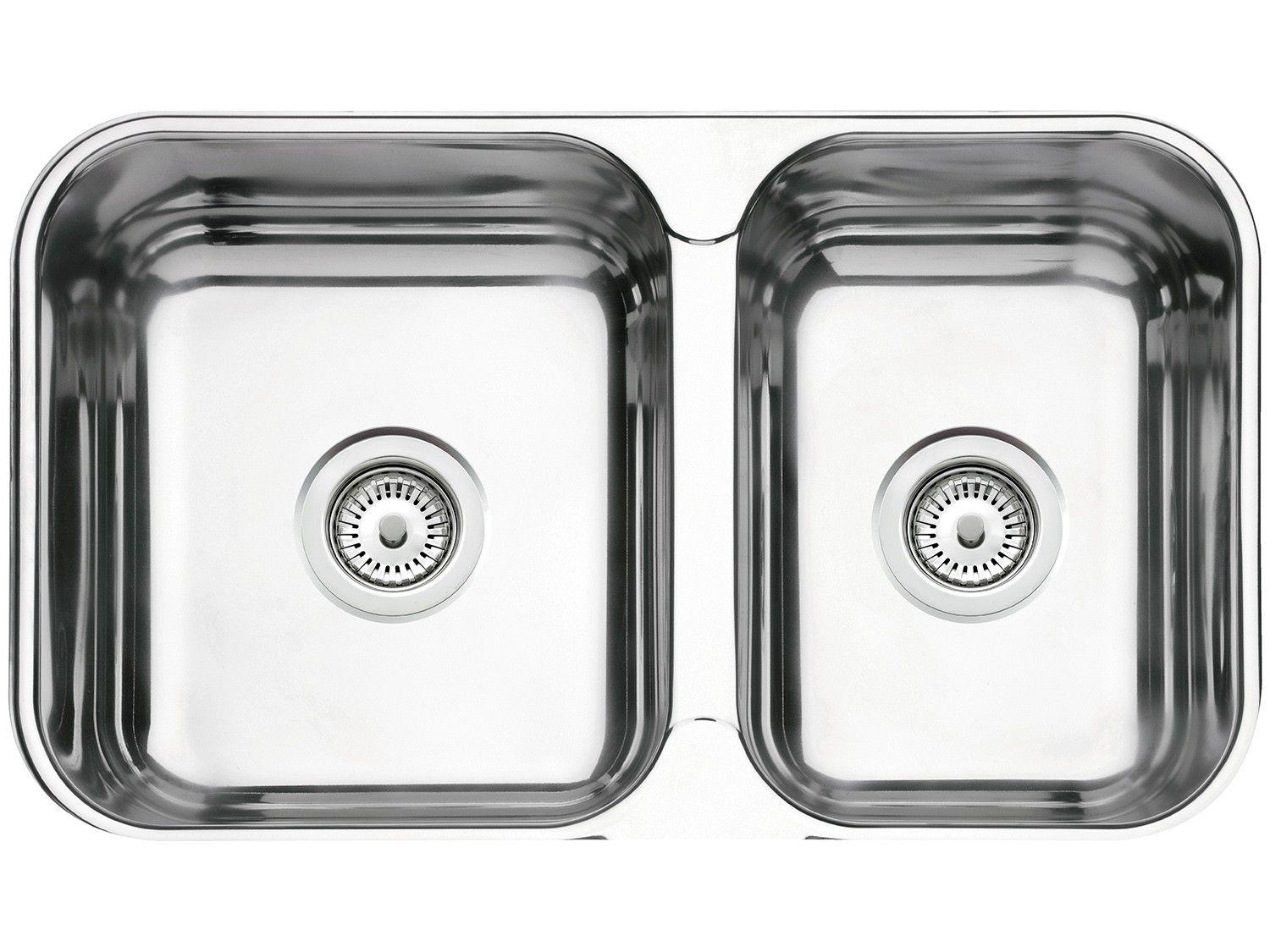 Cuba Dupla de Sobrepor para Cozinha Tramontina - Inox Retangular 66x40,7cm Perfecta Isis