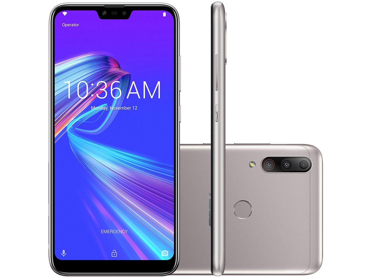 Smartphone Asus ZenFone Max Shot 64GB Prata - 4G Octa Core 4GB 6,26" Câm. Tripla + Selfie 8