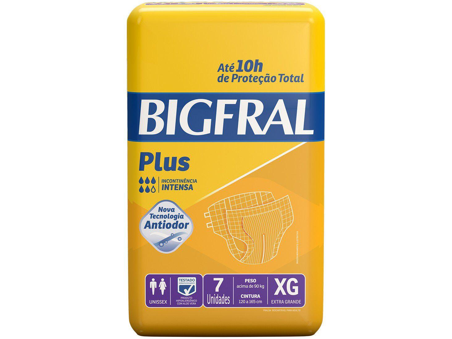 Fralda Geriátrica Bigfral Plus XG - 7 Unidades