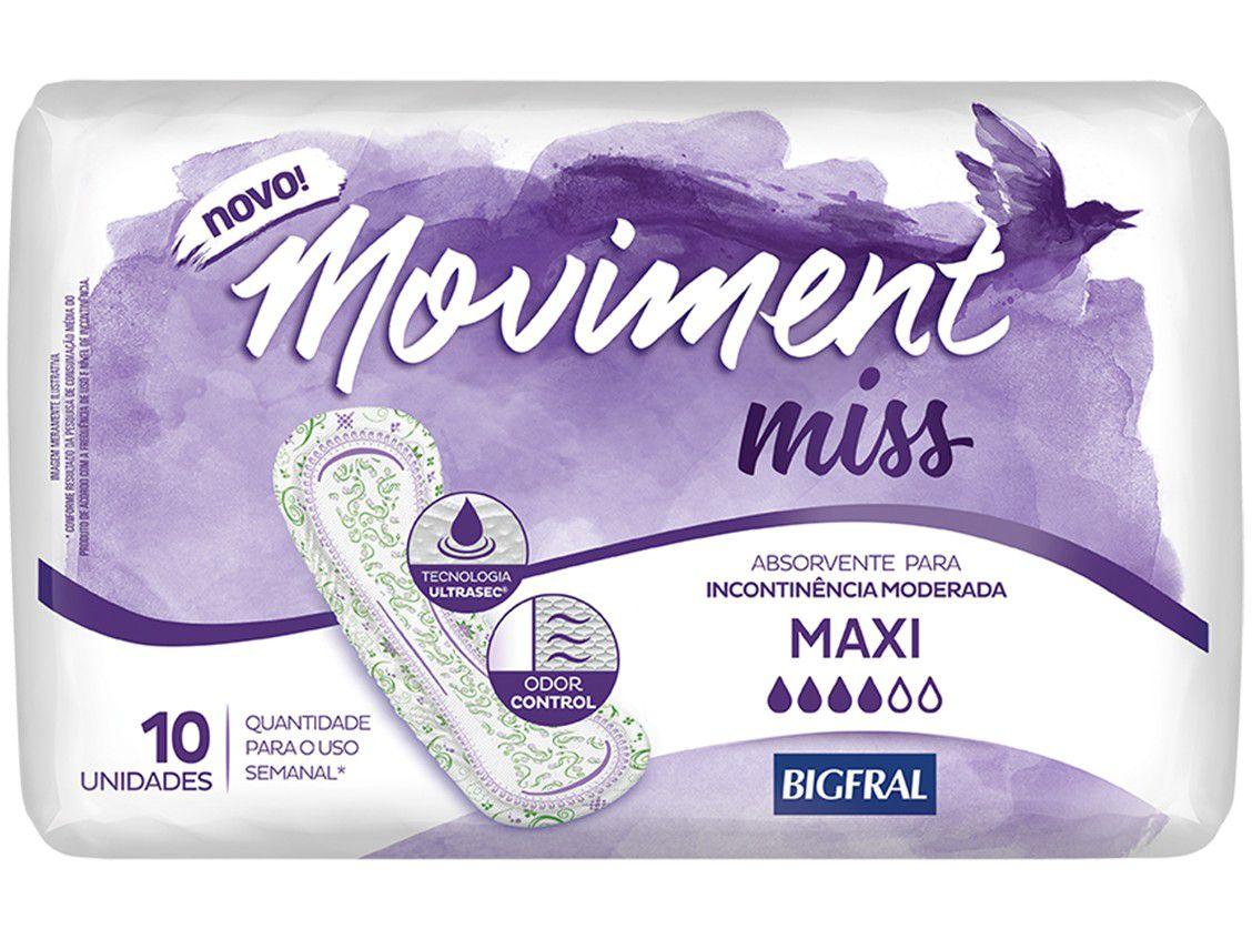Absorvente Geriátrico Bigfral sem Abas 10 Unidades - Moviment Miss
