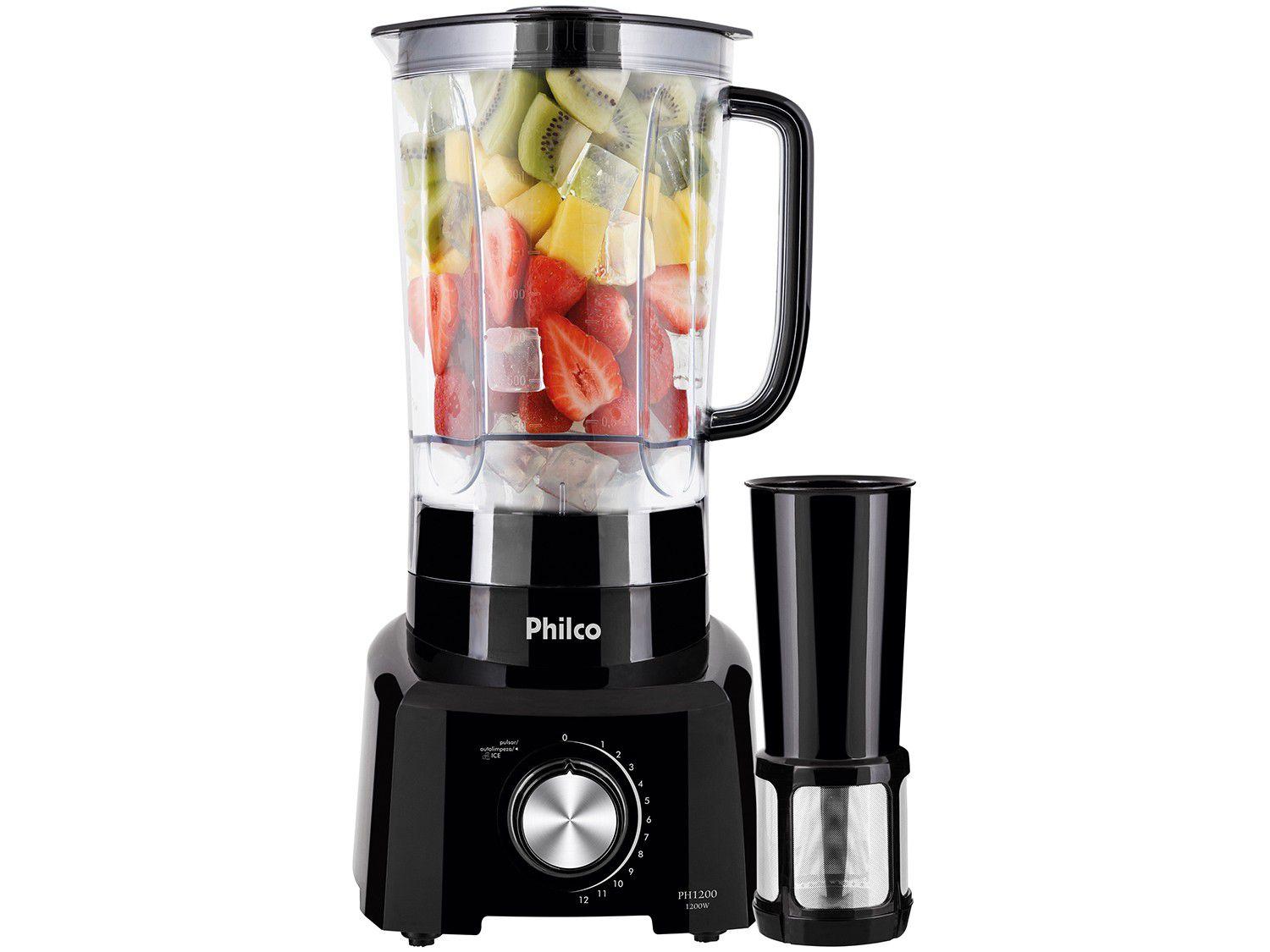 Liquidificador Philco PH1200P 3L Preto com Filtro - 12 Velocidades 1200W