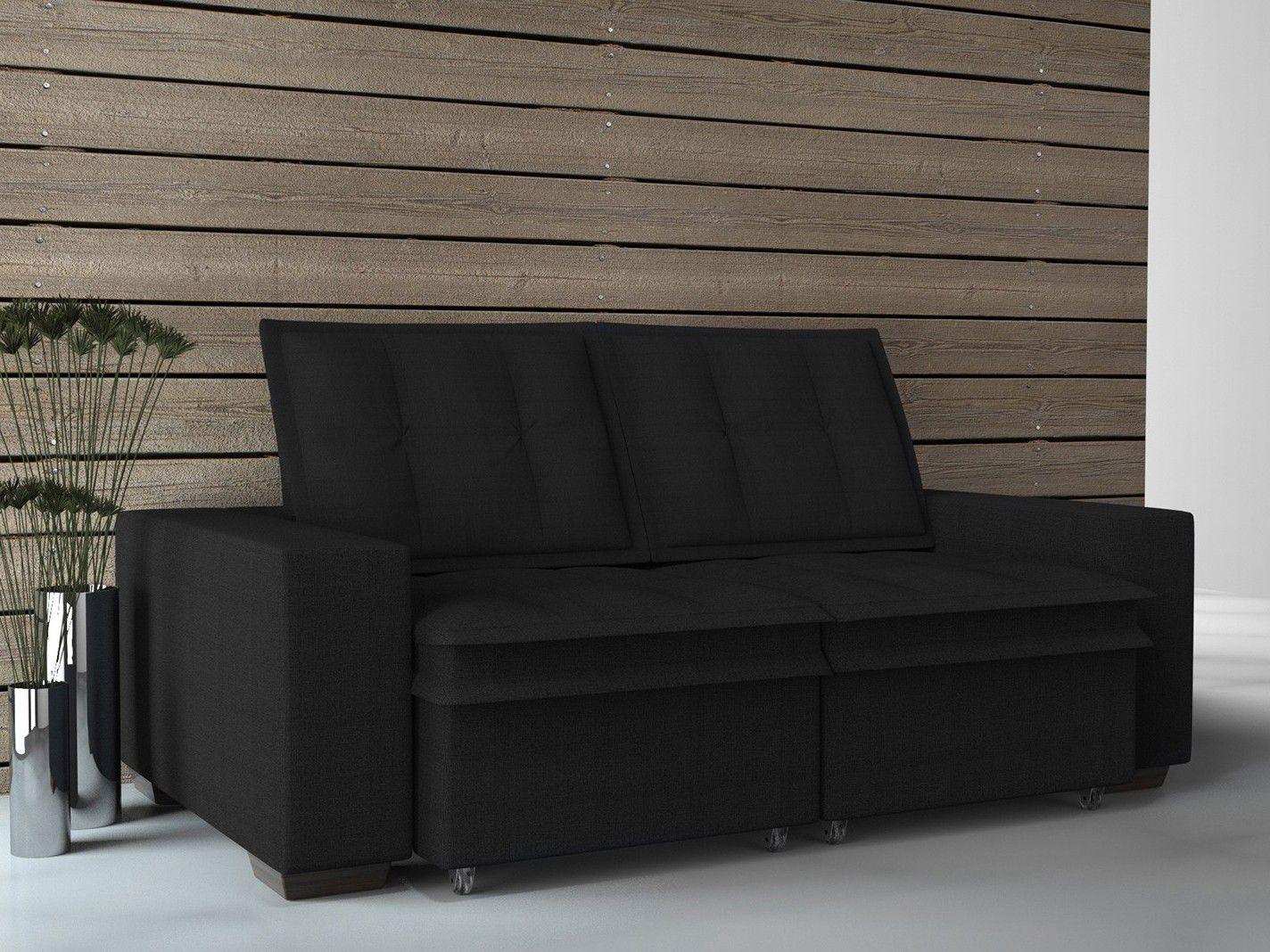 Sofá Retrátil Reclinável 2 Lugares Suede Porto Alegre Probel Sofás