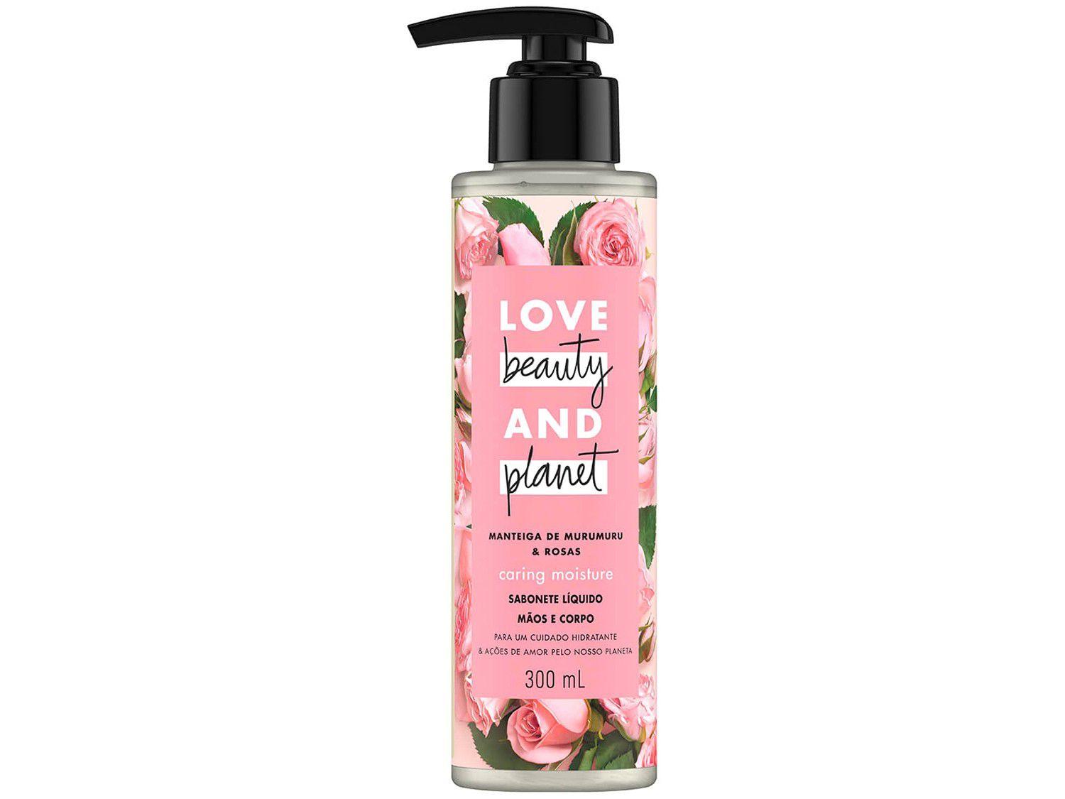 Sabonete Líquido Love Beauty and Planet - Caring Moisture Manteiga de Murumuru e Rosa 300ml