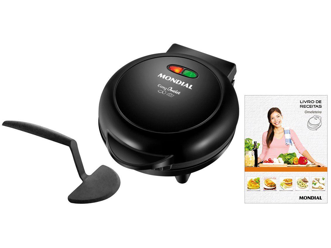 Omeleteira Elétrica Mondial Preta Easy Omelet - OM-02