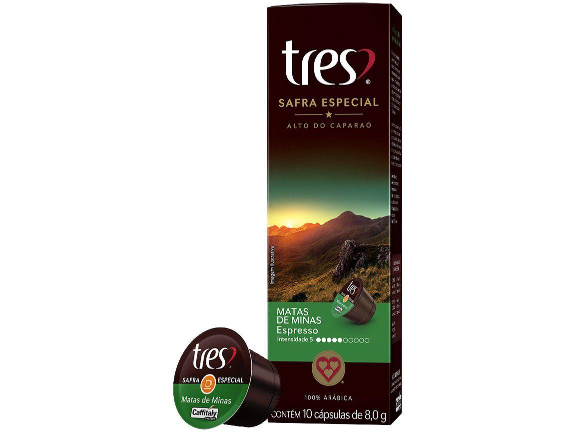 Cápsula de Café Espresso Matas de Minas - Safra Especial TRES 3 Corações 10 Cápsulas