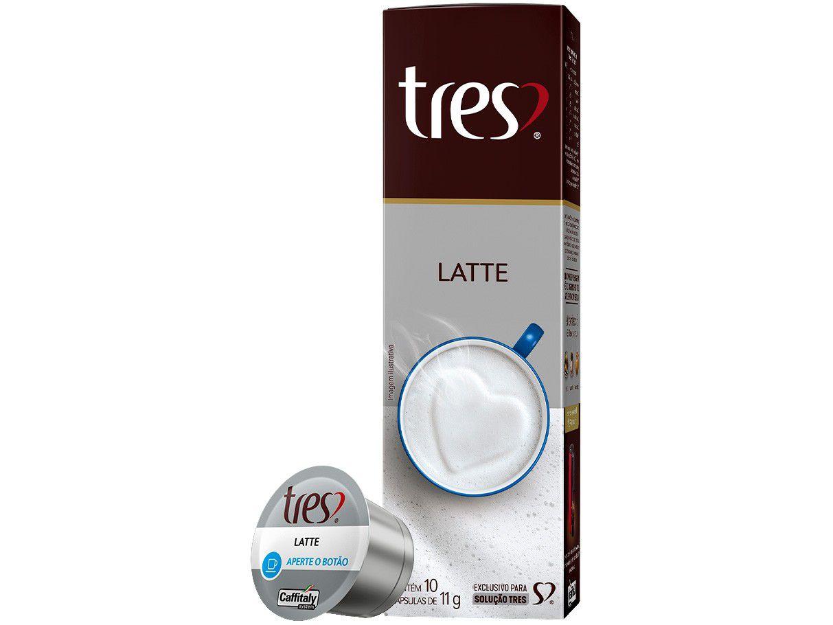Cápsula Latte TRES 3 Corações 10 Cápsulas
