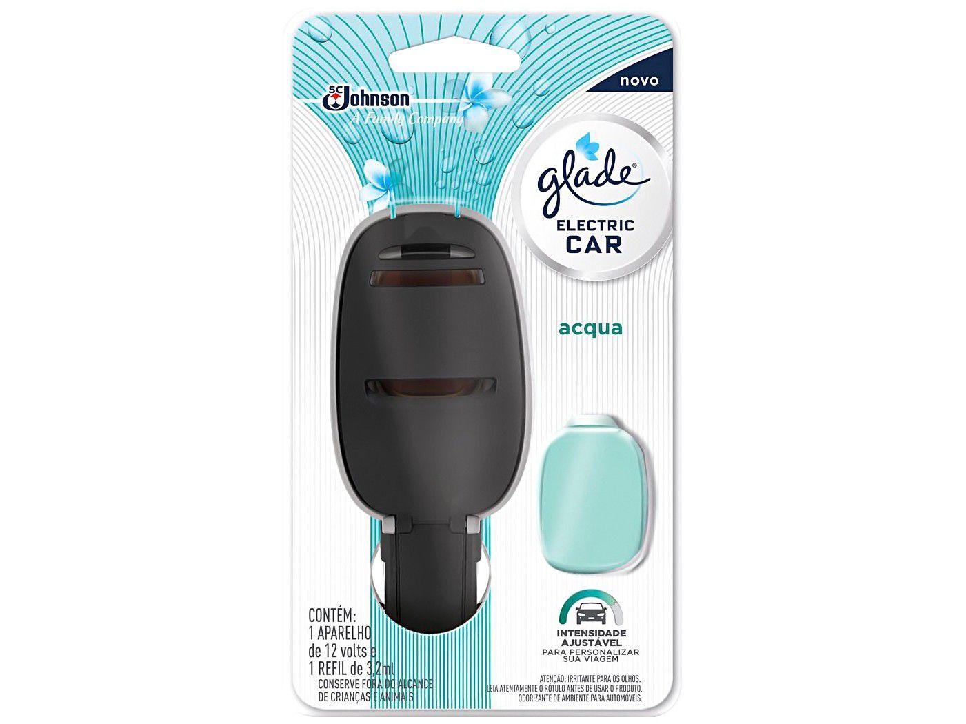 Odorizador para Carro Elétrico Glade - Electric Car Acqua 3,2ml