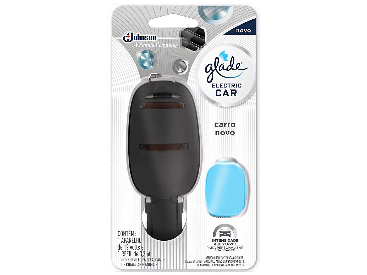 Odorizador de Carro Elétrico Glade - Electric Car Carro Novo 3,2ml