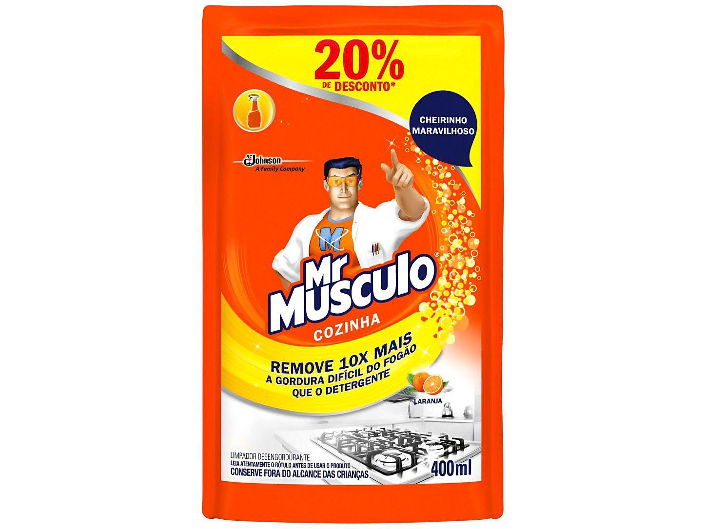 Desengordurante Mr Músculo Cozinha Laranja - Refil 400ml