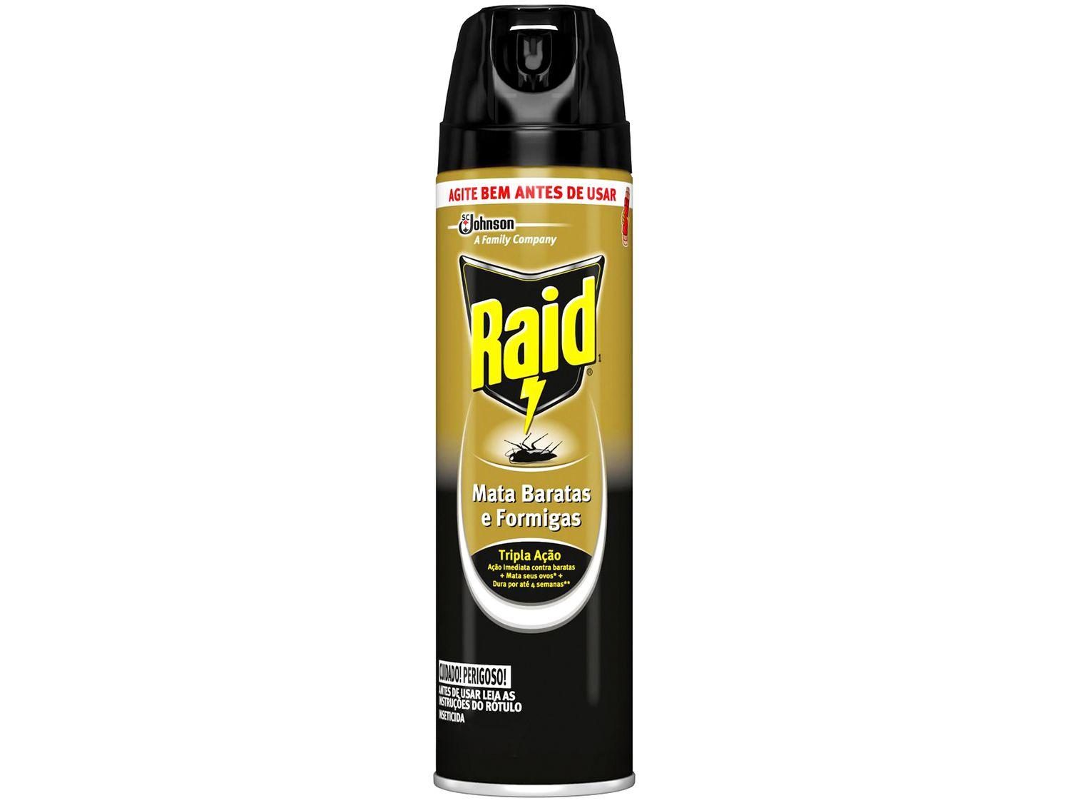 Inseticida Raid Aerossol Mata Baratas e Formigas - 285ml