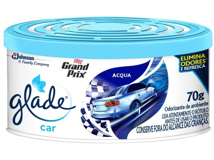Odorizador de Carro Gel Glade Car Acqua - 70g