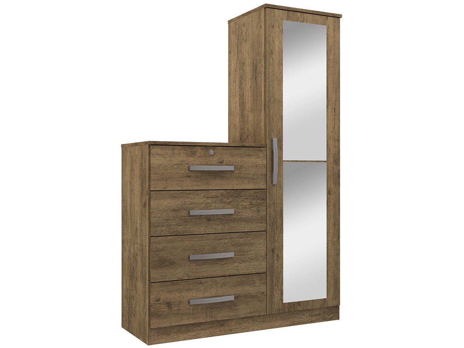 Cômoda 1 Porta 4 Gavetas Genialflex - Aurora