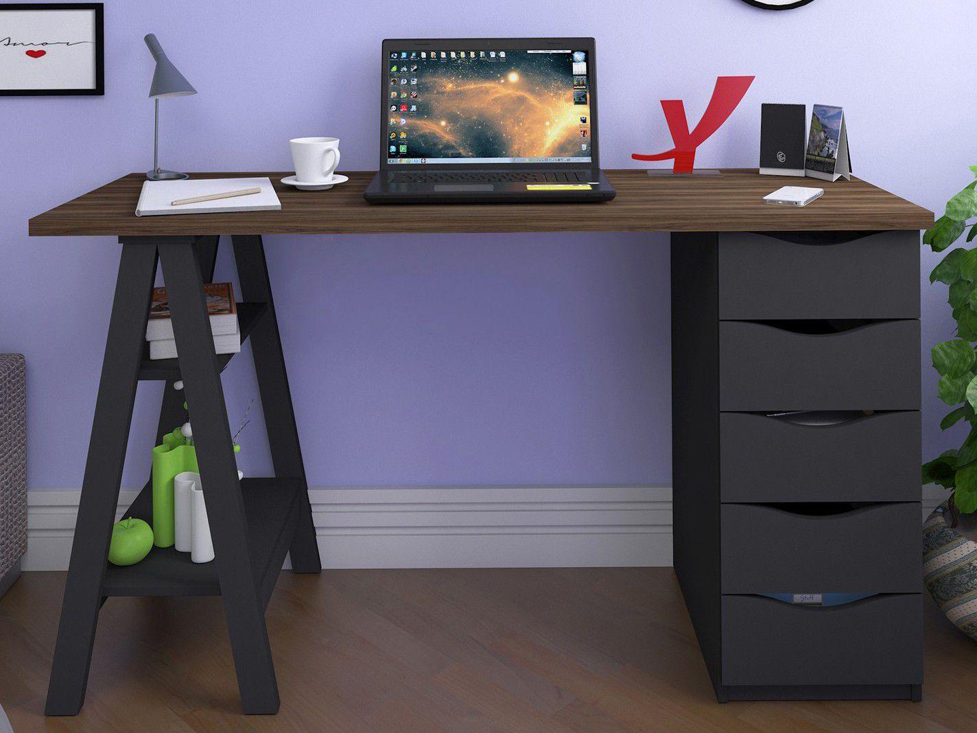 Escrivaninha 5 Gavetas Artany Home Office - Spirit