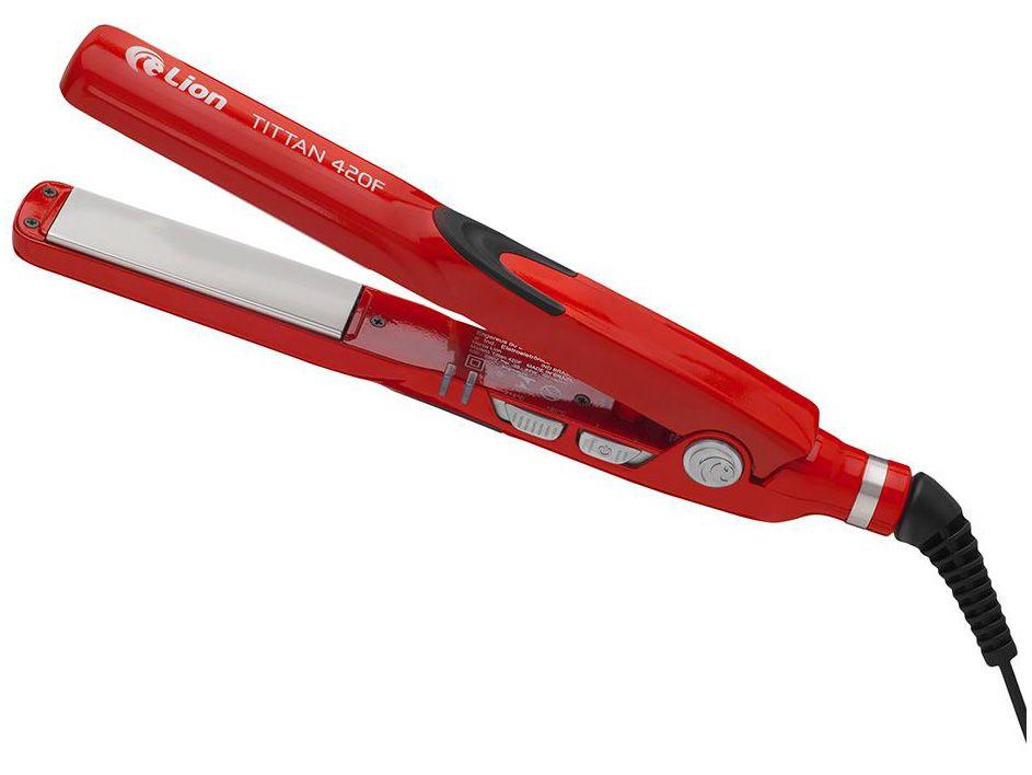 Chapinha/Prancha de Cabelo Lion Tittan 420F - Cerâmica com Íons Turmalina 215°C