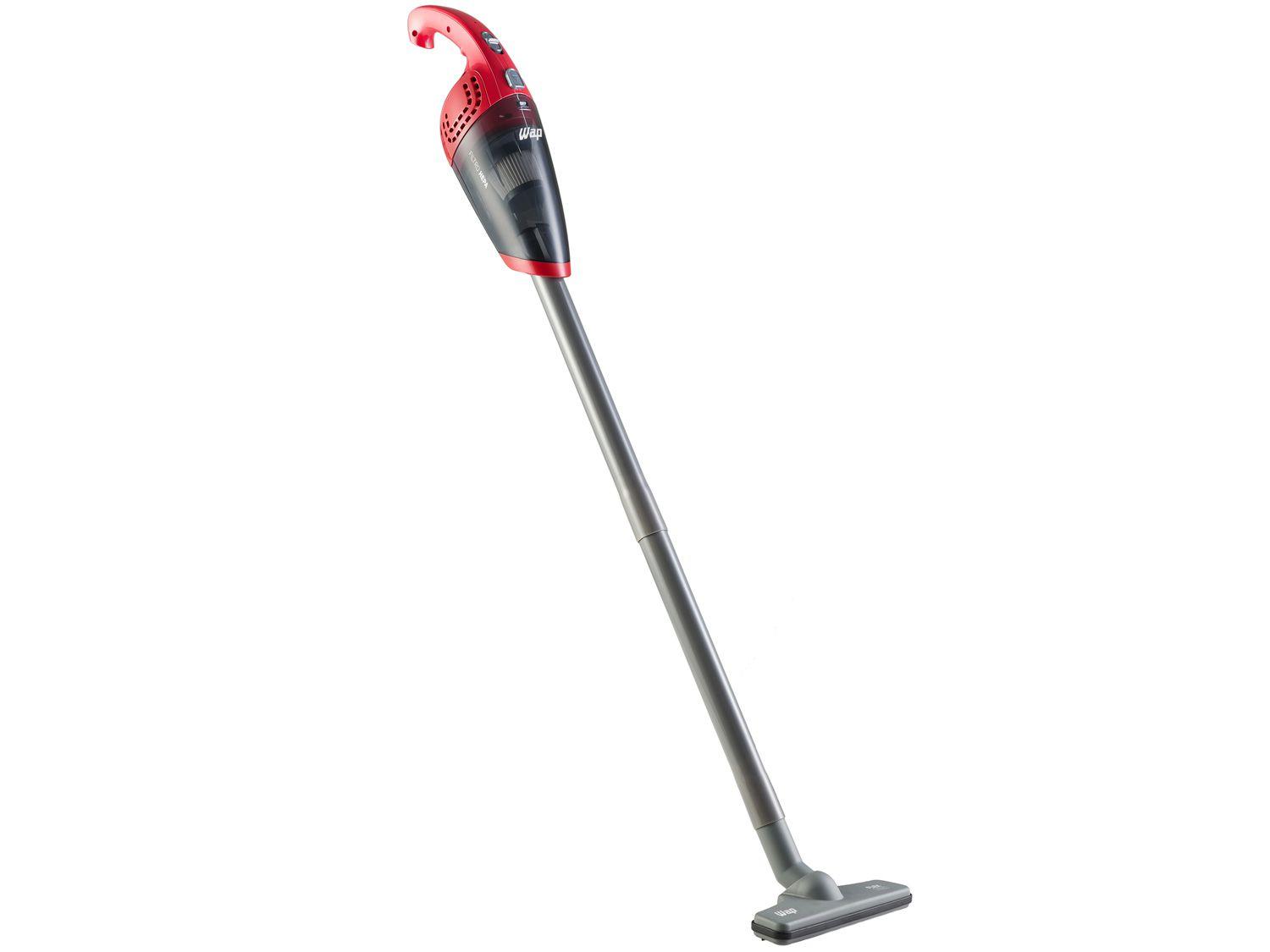Aspirador de Pó 2 em 1 Wap sem Fio a Bateria - Filtro HEPA 70W Flex Mob Vermelho e Cinza
