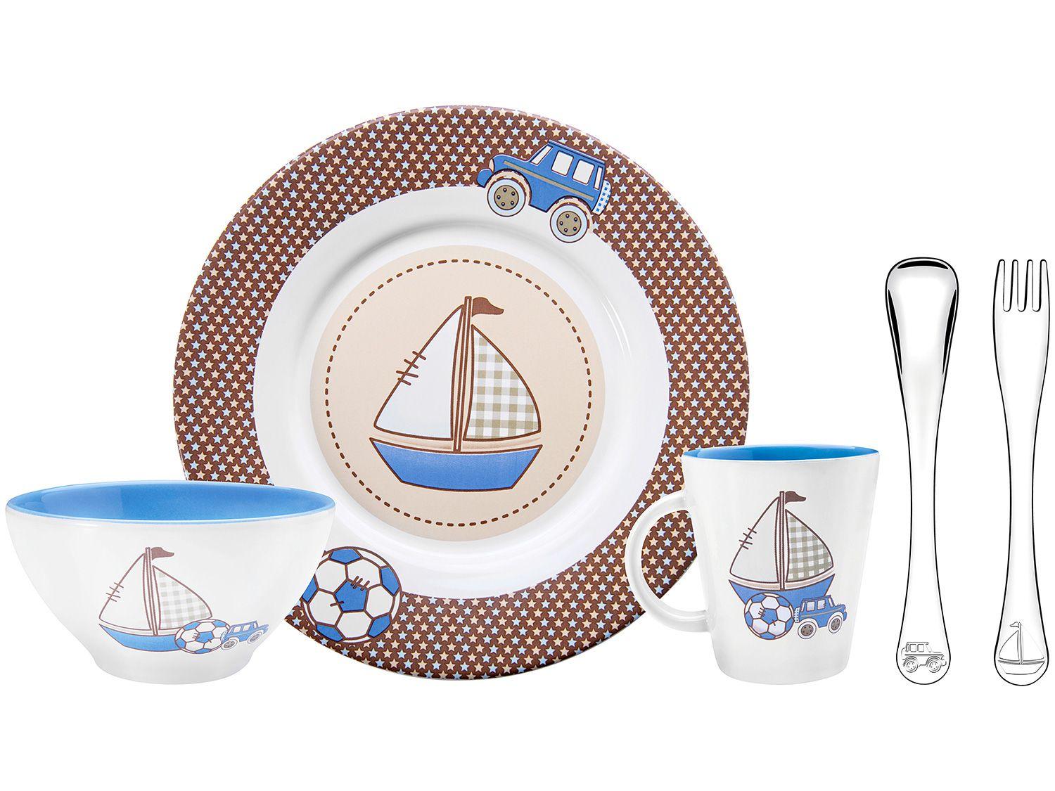 Kit Alimentação Infantil 5 Peças Tramontina - Le Petit 64250/620