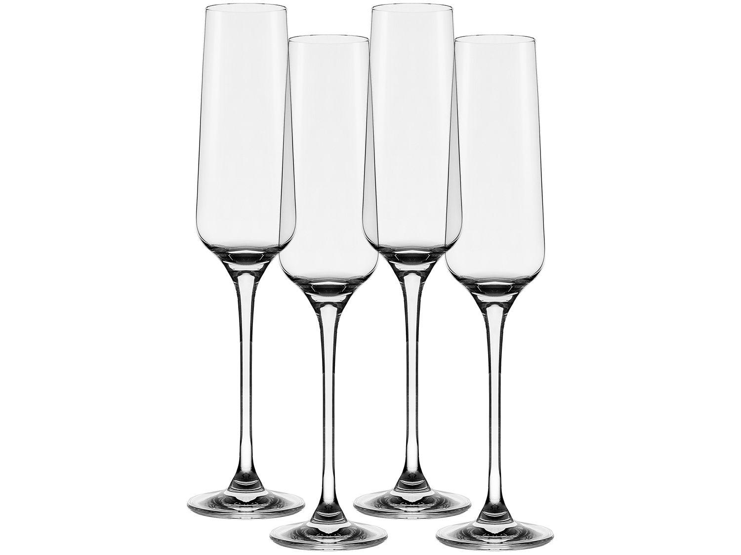 Jogo de Taças para Espumante Cristal 190ml - 4 Peças Alumina Crystal Flavour Classic