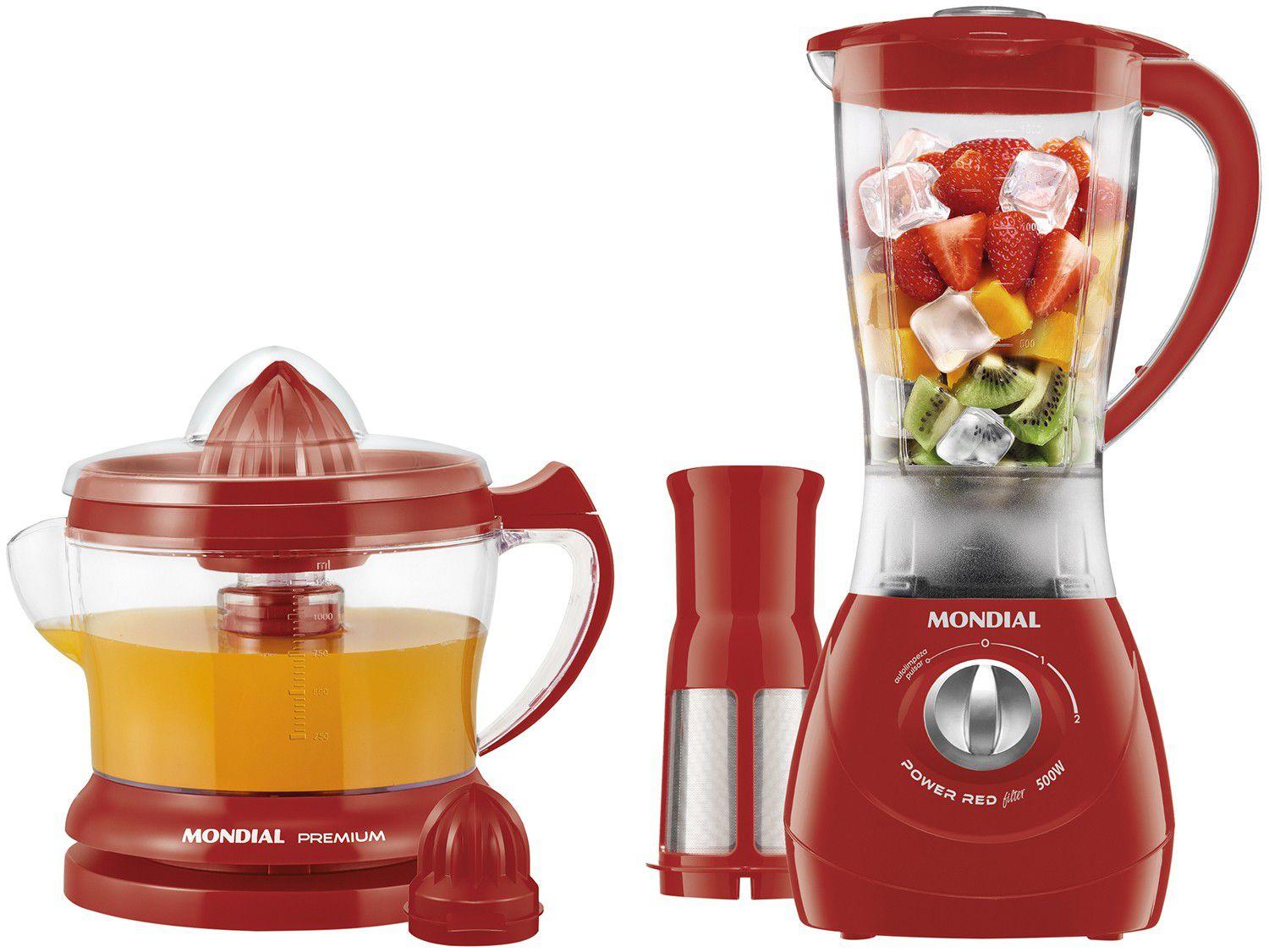 Kit Mondial com Liquidificador Espremedor de Frutas Liquidificador Magazine Luiza Kit Mondial com Liquidificador Espremedor de Frutas Liquidificador Magazine Luiza