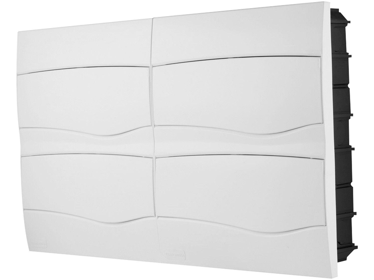 Quadro de Distribuição 48 DIN 32 NEMA Tramontina - Embutir Branco