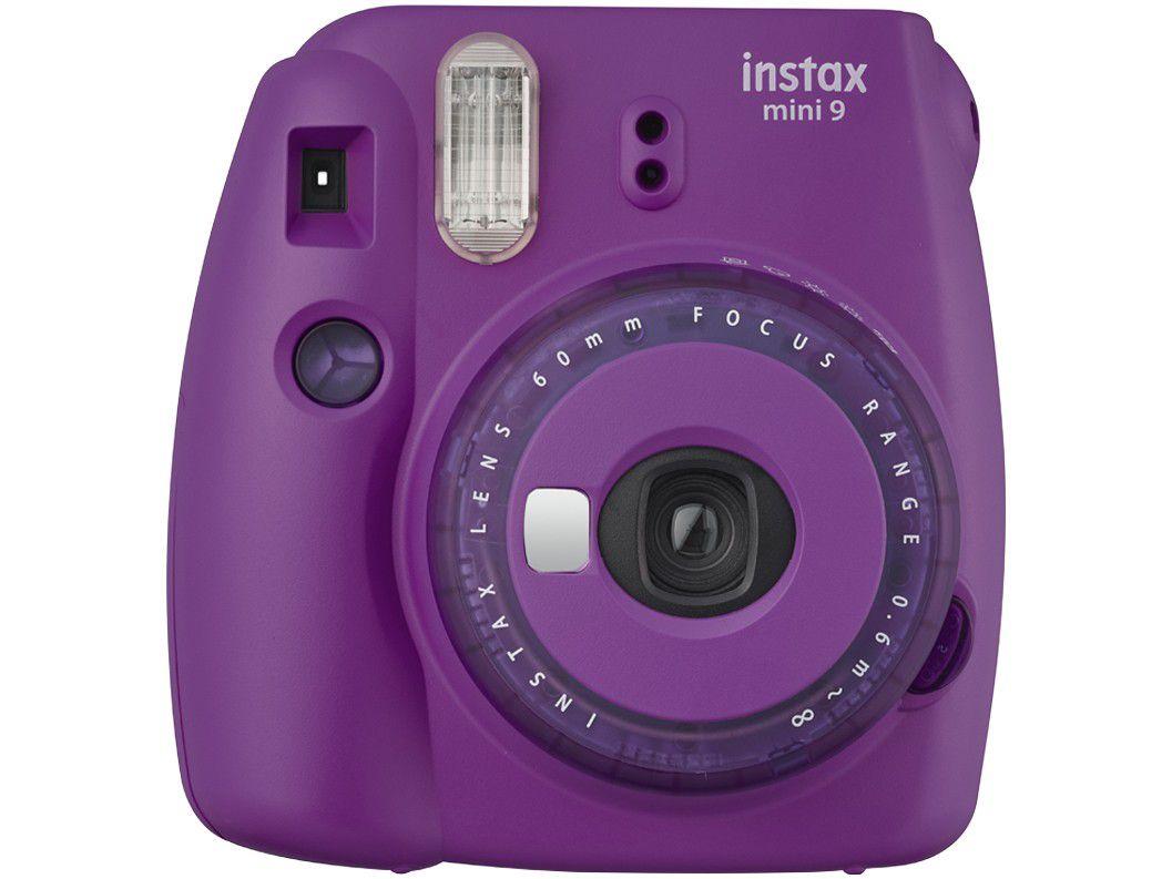 Câmera Instax Mini 9 Fujifilm Roxo Açaí - Flash Automático
