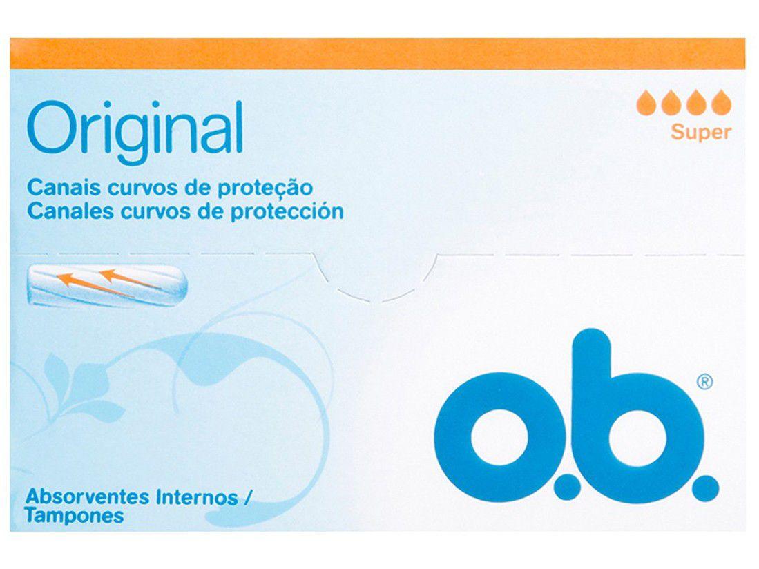 Absorvente Interno Dia e Noite O.B. - Original 10 Unidades