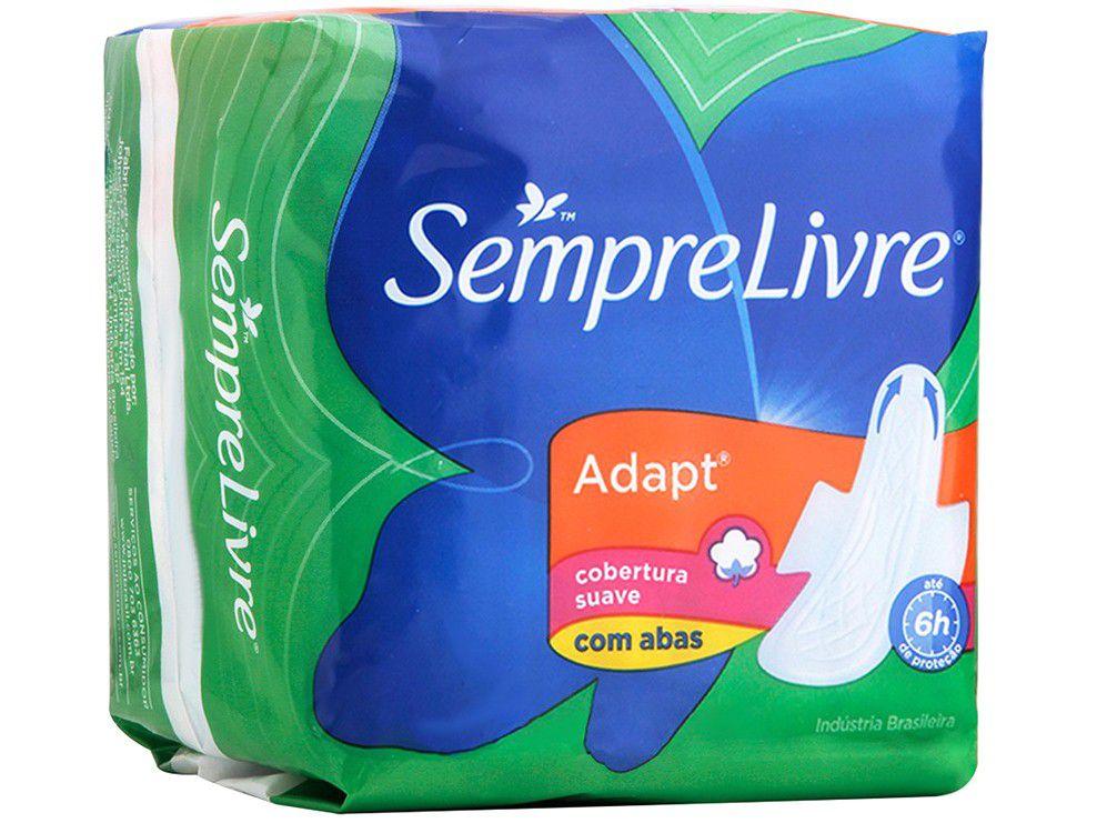 Absorvente Dia e Noite Sempre Livre Adapt - com Abas 8 Unidades