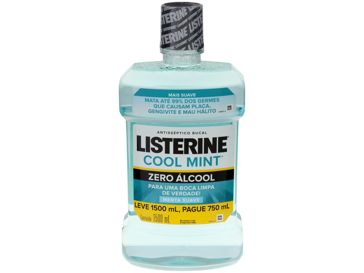 Antisséptico Bucal Listerine Sem Álcool Cool Mint - 1,5L