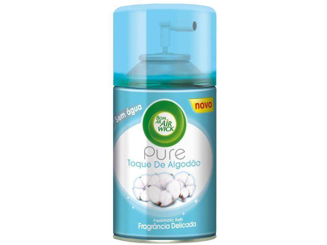 Aromatizador de Ambiente Spray Refil Air Wick - Freshmatic Toques de Algodão 250ml