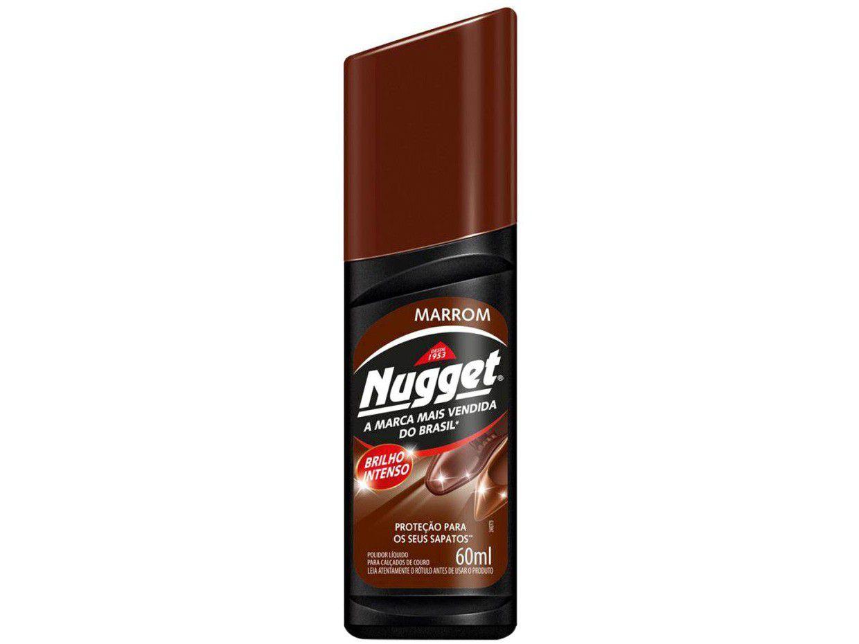 Polidor de Sapatos Nugget Pasta Líquida Marrom - 60ml
