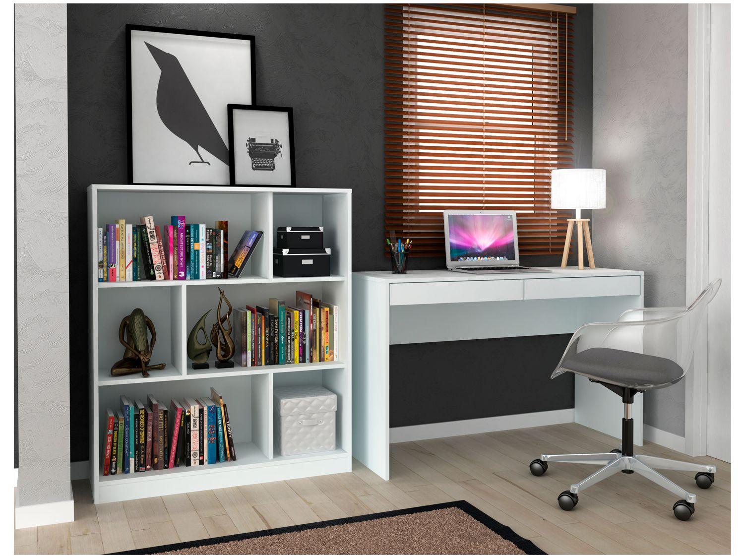 Conjunto Escritório Hecol Móveis Home Office - HO-2968 2 Peças