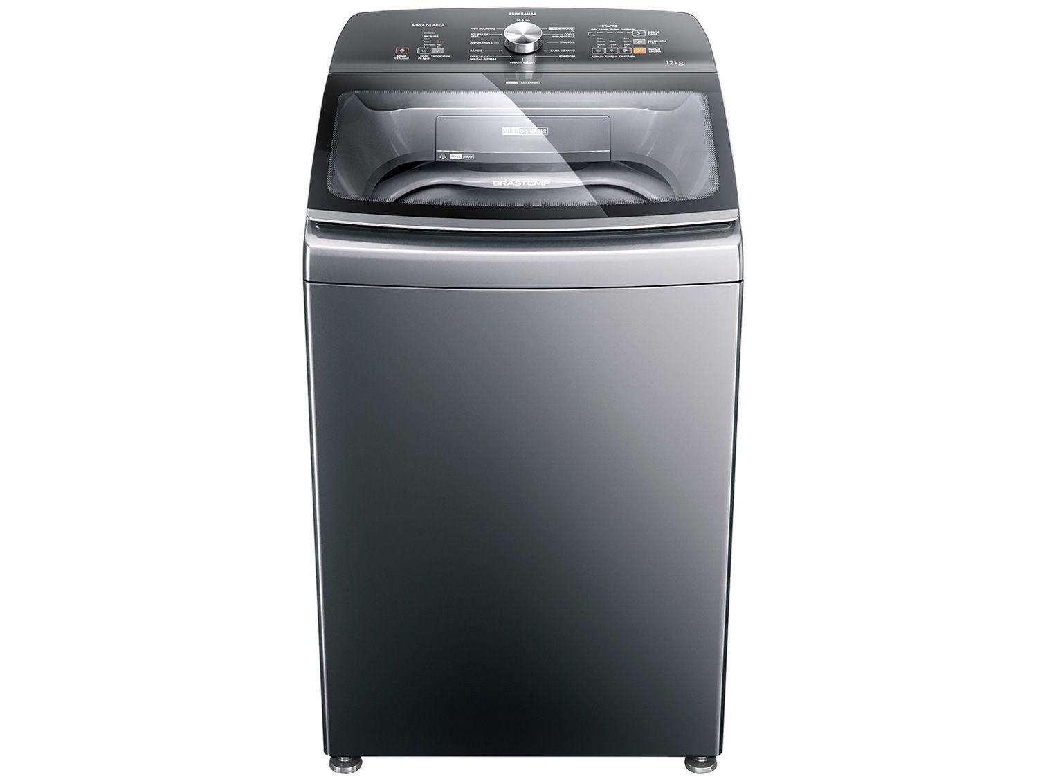 Lavadora de Roupas Brastemp BWR12A9 - 12kg Cesto Inox 12 Programas de Lavagem
