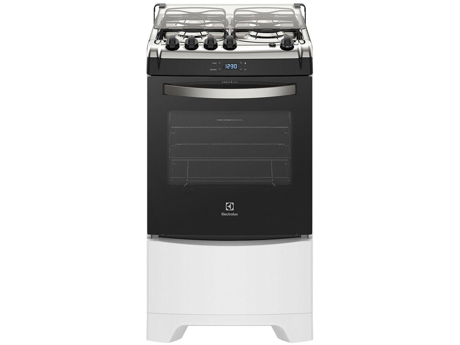 Fogão 4 Bocas Electrolux Branco - Acendimento Automático 52LBR