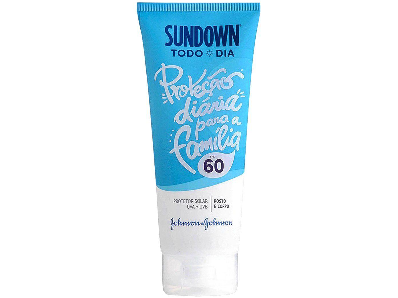 Protetor Solar Facial e Corporal Sundown FPS 60 - Todo Dia 220ml