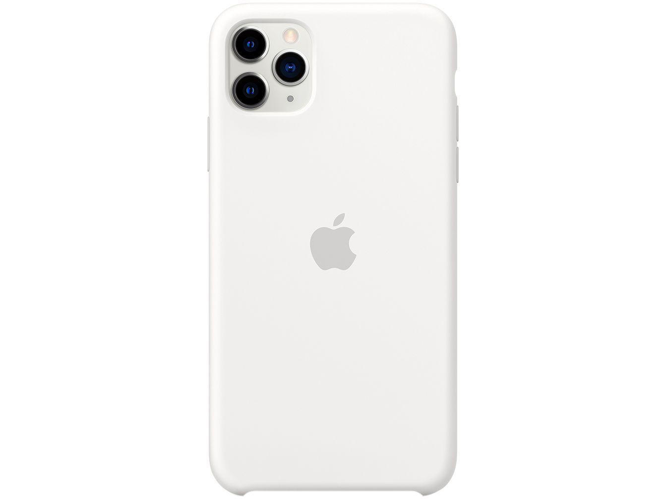 Capinha de Celular Silicone para iPhone 11 Pro Max - Apple Branco Original