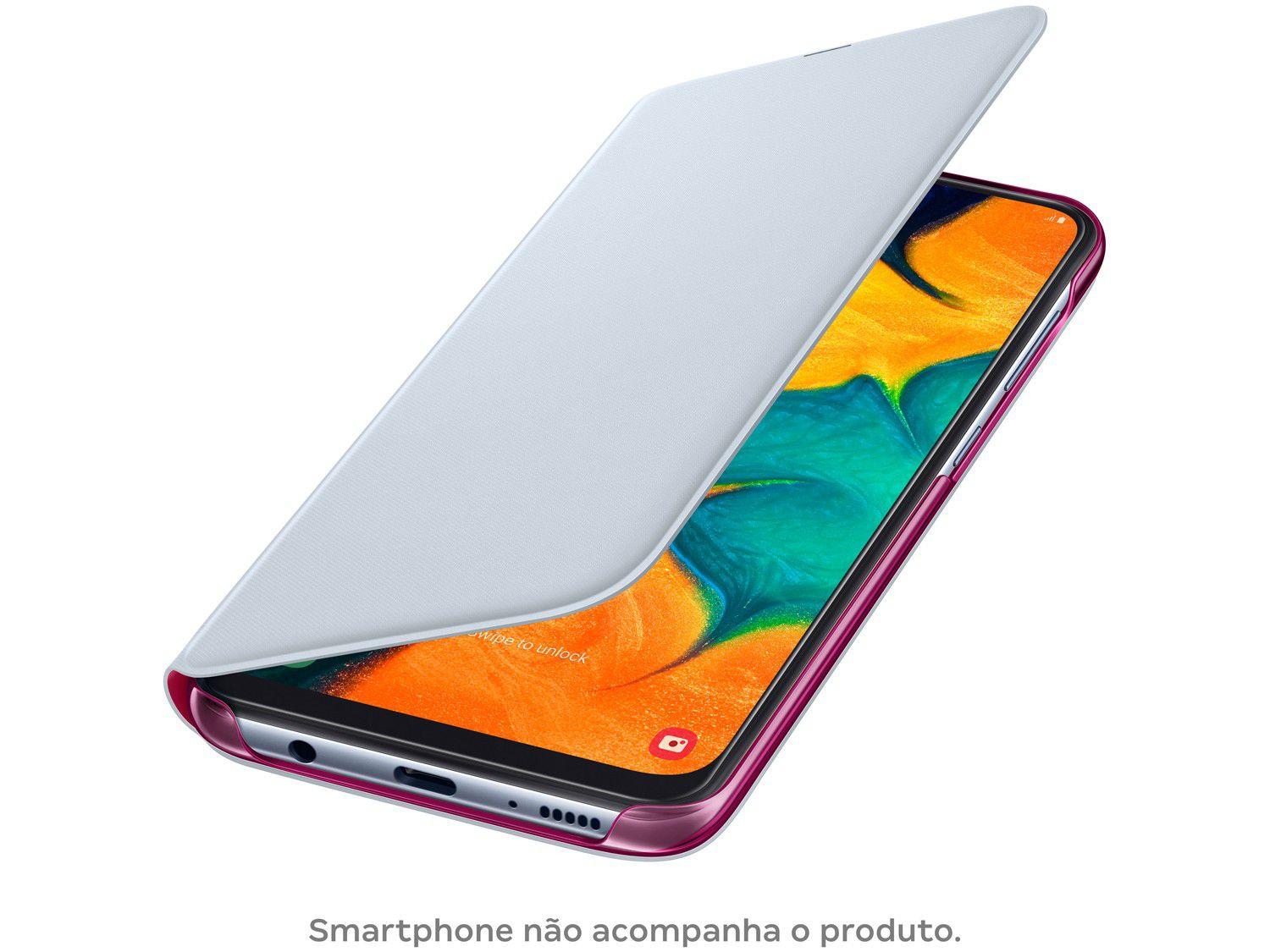 Capinha de Celular Carteira para Galaxy A30 Samsung Flip Wallet