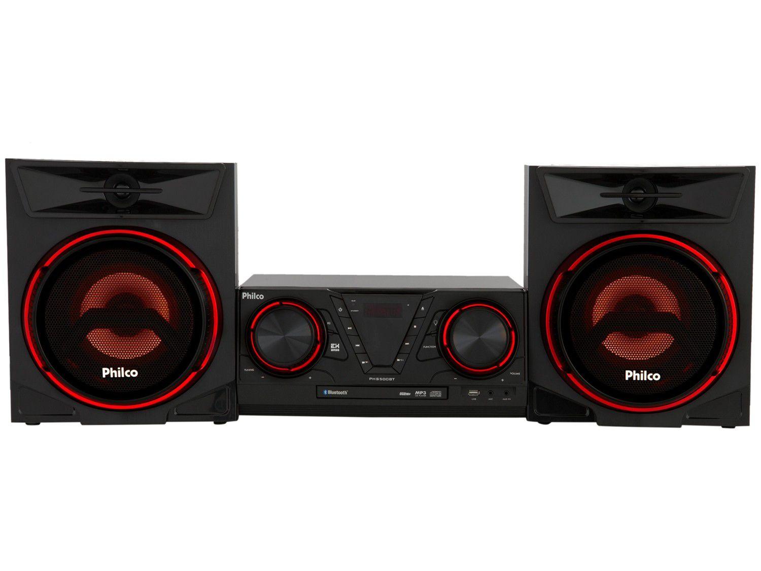 Mini System Philco Bluetooth 500W CD Player USB - PHS500BT
