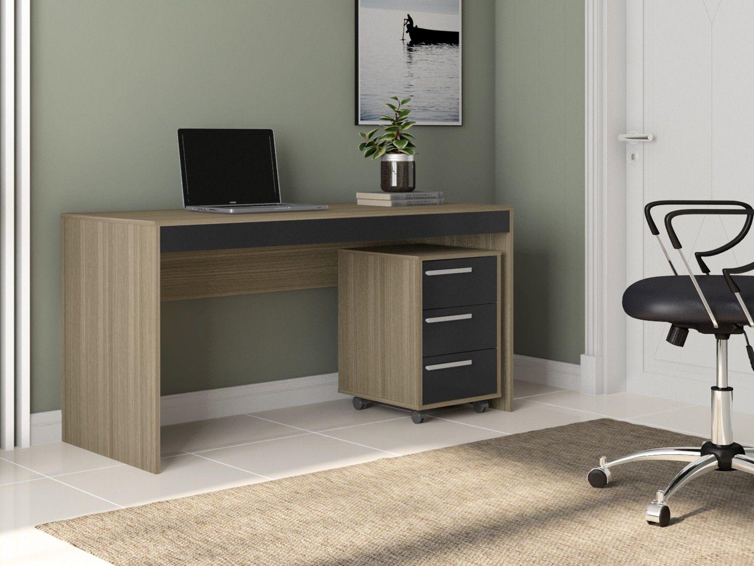 Conjunto Escritório Hecol Móveis Home Office - HO-2971 2 Peças