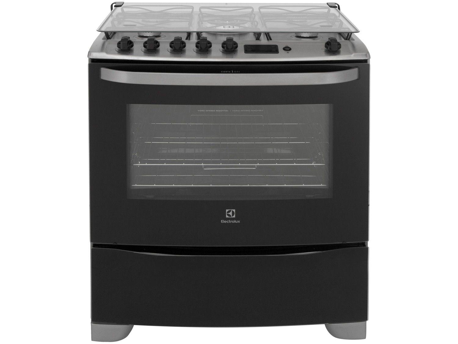 Fogão 5 Bocas Electrolux Prata - Acendimento Automático 76USR