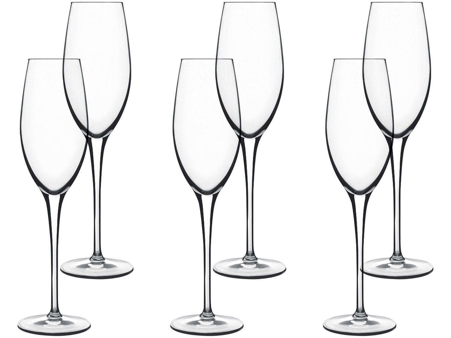 Jogo de Taças para Champagne Vidro 210ml - 6 Peças Luigi Bormioli Royale